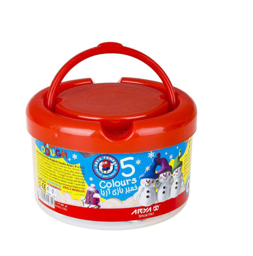 خمیر بازی سطلی 5 رنگ آریا | Play Dough خمیر بازی سطلی 5 رنگ آریا | Play Dough