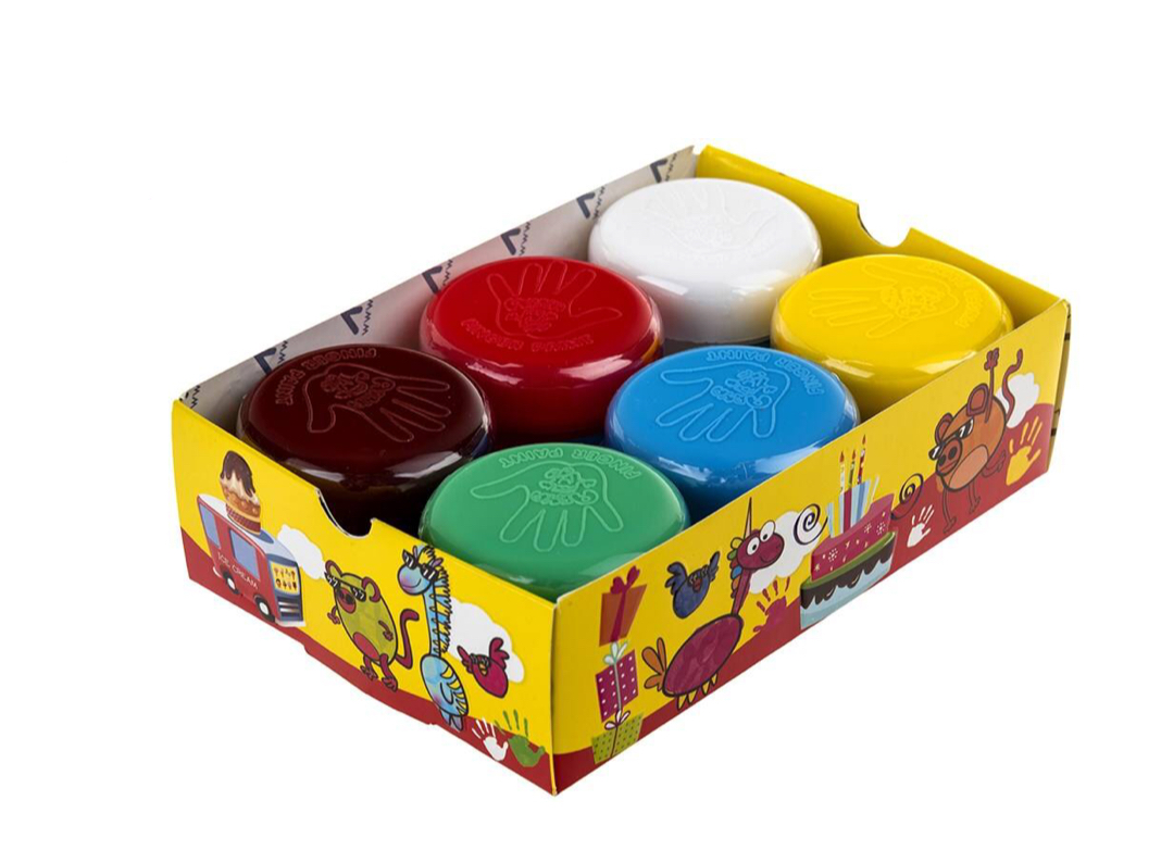 رنگ انگشتی 6 رنگ آریا | Finger Paint رنگ انگشتی 6 رنگ آریا | Finger Paint
