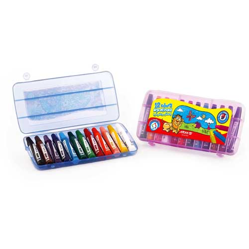 پاستل روغنی 12 رنگ کیفی پلاستیکی آریا | Oil Pastel پاستل روغنی 12 رنگ کیفی پلاستیکی آریا | Oil Pastel