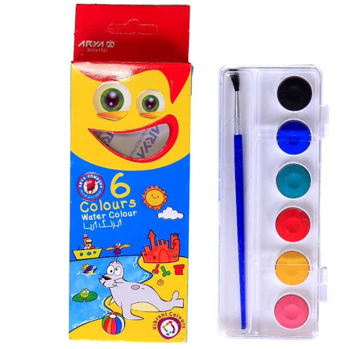 آبرنگ 6 رنگ آریا | Watercolor آبرنگ 6 رنگ آریا | Watercolor