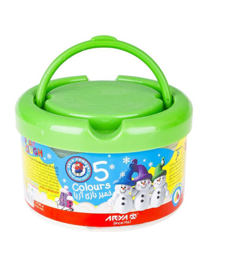 خمیر بازی سطلی 5 رنگ آریا | Play Dough خمیر بازی سطلی 5 رنگ آریا | Play Dough