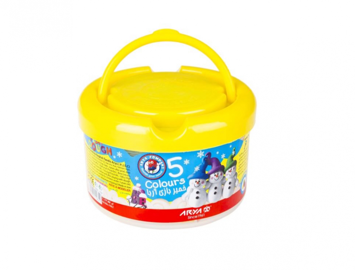 خمیر بازی سطلی 5 رنگ آریا | Play Dough خمیر بازی سطلی 5 رنگ آریا | Play Dough