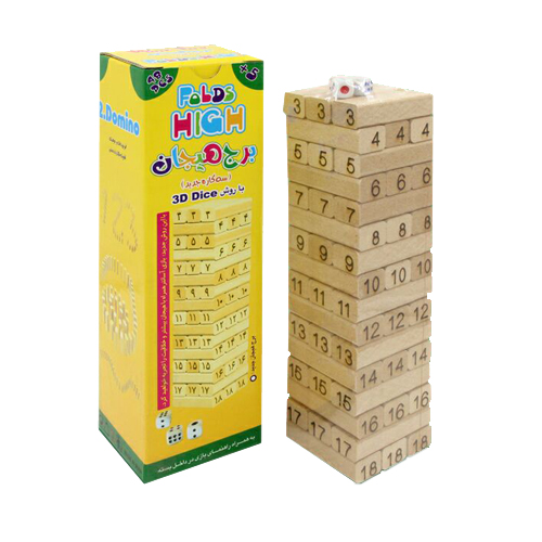 بازی فکری برج هیجان سه کاره ام دی اف | Jenga بازی فکری برج هیجان سه کاره ام دی اف | Jenga