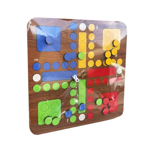 بازی فکری منچ و مار پله چوبی بازی فکری منچ و مار پله چوبی