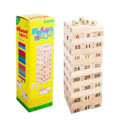 بازی فکری برج هیجان چوبی وود تویز | Jenga بازی فکری برج هیجان چوبی وود تویز | Jenga