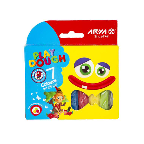 خمیر بازی مقوایی 7 رنگ آریا | Play Dough خمیر بازی مقوایی 7 رنگ آریا | Play Dough