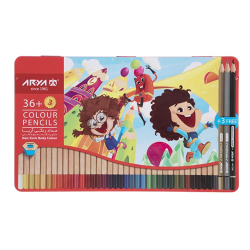 مداد رنگی 36 رنگ فلزی آریا | Colored Pencil مداد رنگی 36 رنگ فلزی آریا | Colored Pencil
